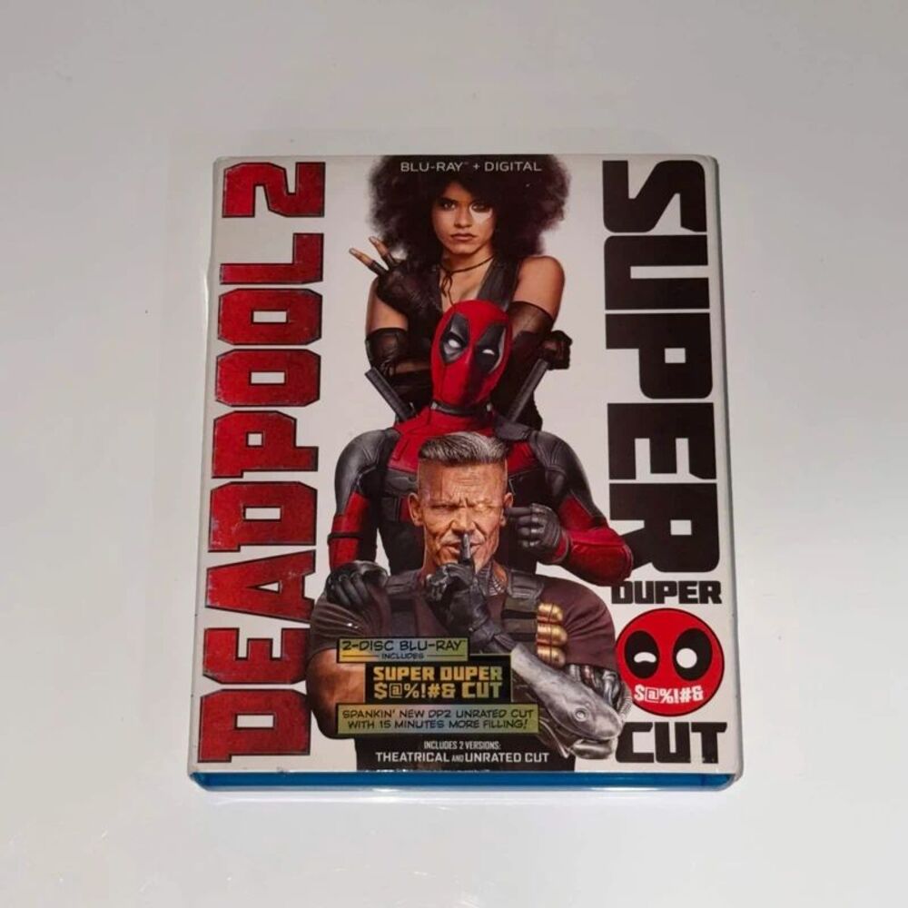 Marvel Deadpool 2 Super Duper Cut Blu-ray + Digital 2-Disc Unrated Reynolds
